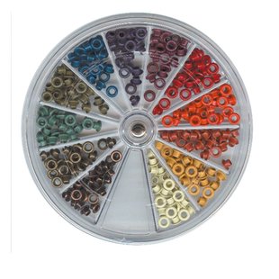 Eyelets kit 300 st. 12 kleuren  Herfst