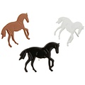 Brads Splitpennen Paarden brown white black, 12 pcs