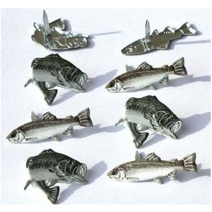 Brads splitpennen Fish Trout, 12 pcs.