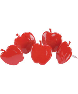 Brads splitpennen Apple red, 12 pcs.