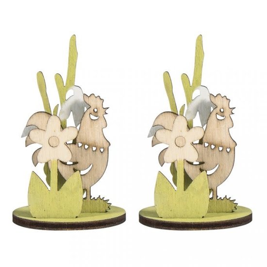 Rayher Rayher Houten DIY Bouwset Instekers Voor Stolp Bloemenweide 5cm ø, 5cm. 2 sets