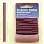 Hobby & Crafting Fun Decorative Ribbon lint 3mm kaartje 5 meter Multi Bordeaux