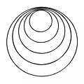 Rayher Spanring metaal Rond Zwart 5 st. 10cm,15cm,20cm,25cm,30cm