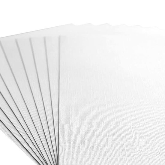 Florence Florence Cardstock Papier Texture A4, 10pcs, 216g, Wit