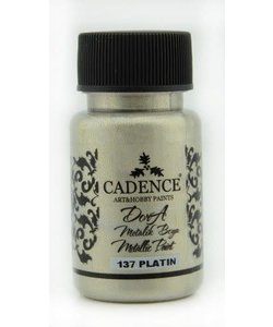 Cadence Dora metallic verf 50 ml Platin