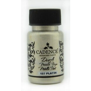 Cadence Dora metallic verf 50 ml Platin