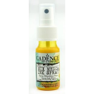 Cadence Mix Media Inkt spray 25 ml Geel