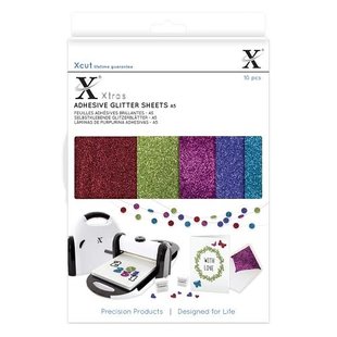 Do Crafts Xcut glitter sheets A5, 10 p Darks