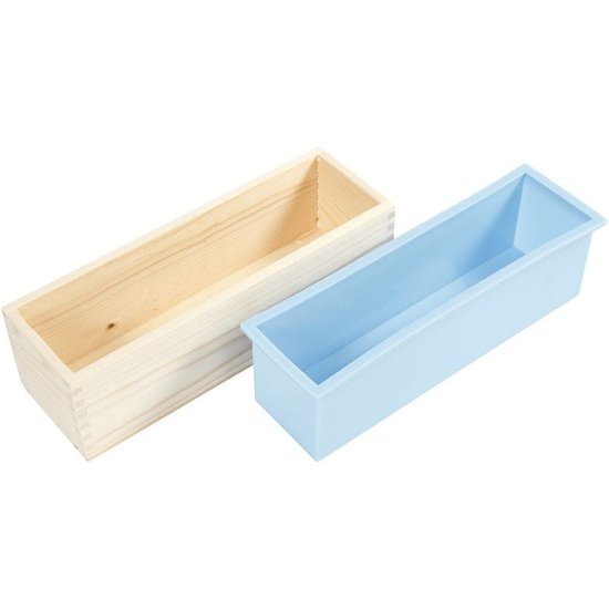 Creotime Silicone Vorm In Een Houten Box, 8,6cm 27,5cm 8cm