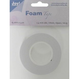 Joy Crafts Foam Tape 1,5mm 12mmx2mtr wit