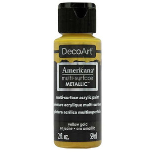 DecoArt Multi-surface acrylics Metallics 59ml Yellow Gold