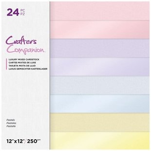 Crafter's Companion Paperpad Mixed Cardstock 30x30 cm - Pastels