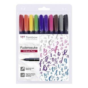 Tombow Fudenosuke Color set van 10
