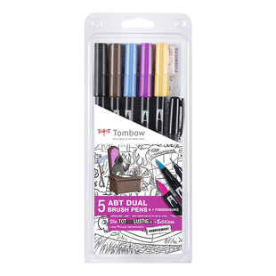 Tombow ABT set van 5 "Tot-aber-lustig" 5 ABT + 1 Fudenosuke