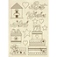 Stamperia Stamperia houten figuren A5 uitdruk Best Wishes