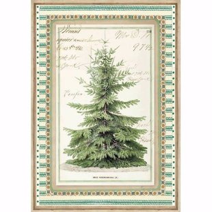 Stamperia rice paper A4 Winter Christmas Tree