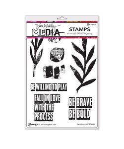 Ranger Dina Wakley Media Stempel Be Willing