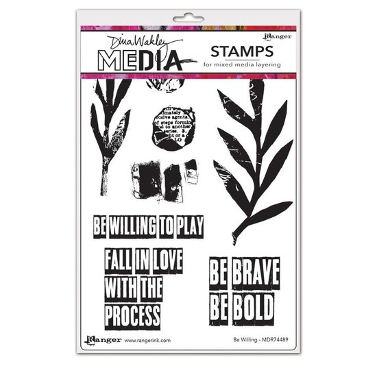 Dina Wakley Ranger Dina Wakley Media Stempel Be Willing