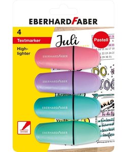 Eberhard Faber Markeerstift mini, kaart 4 stuks assorti