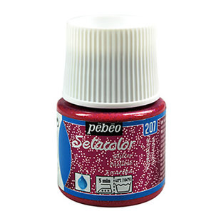 Pebeo Setacolor Textielverf Glitter Light Fabrics 45ml Tourmaline nr. 207