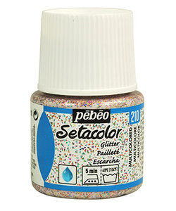 Pebeo Setacolor Textielverf Glitter Light Fabrics 45ml Multicolored nr. 210