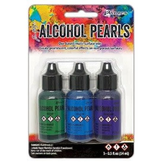 Ranger Ranger Alcohol ink Pearls Kit #6 3 x14ml Elixir, Divine, Opulent