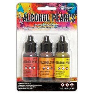 Ranger Alcohol ink Pearls Kit #1 3 x14ml Deception, Splendor, Alchemy