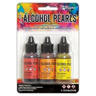 Ranger Alcohol ink Pearls Kit #1 3 x14ml Deception, Splendor, Alchemy