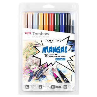 Tombow ABT set van 10 MANGA1 Shonen