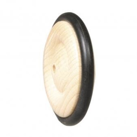 Rayher Houten wiel met rubber ring d: 73mm, boring ca. 4mm. 1 st.