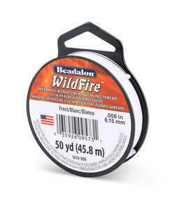 Beadalon Wildfire wire 0.15mm 45,8 mtr. Frost white