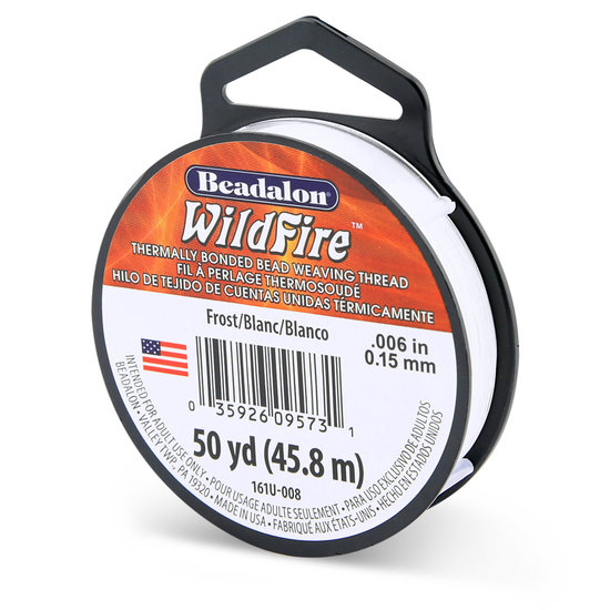 Beadalon Beadalon Wildfire wire 0.15mm 45,8 mtr. Frost white