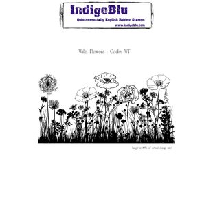 Indigo Blu Stamp Wild Flower