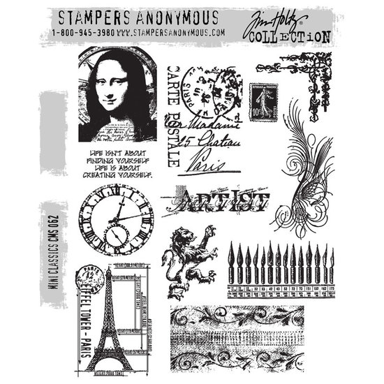 Tim Holtz Tim Holtz Cling Stamp Mini Classics