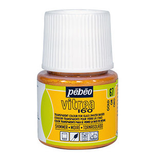 Pebeo Vitrea 160 Glasverf Glossy 45ml Shimmer gold nr. 67