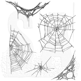 Tim Holtz Cling Stamp Tangled Webs