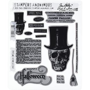 Tim Holtz Cling Stamp Undertaker