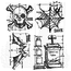 Tim Holtz Tim Holtz Cling Stamp Halloween Blueprint