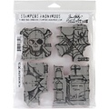 Tim Holtz Tim Holtz Cling Stamp Halloween Blueprint