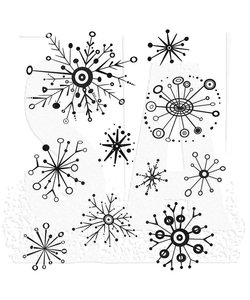 Tim Holtz Cling Stamp Retro Flakes