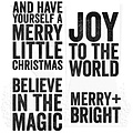 Tim Holtz Tim Holtz Cling Stamp Bold Tidings #2