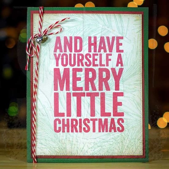 Tim Holtz Tim Holtz Cling Stamp Bold Tidings #2