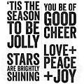 Tim Holtz Tim Holtz Cling Stamp Bold Tidings #1