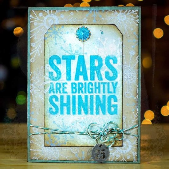 Tim Holtz Tim Holtz Cling Stamp Bold Tidings #1