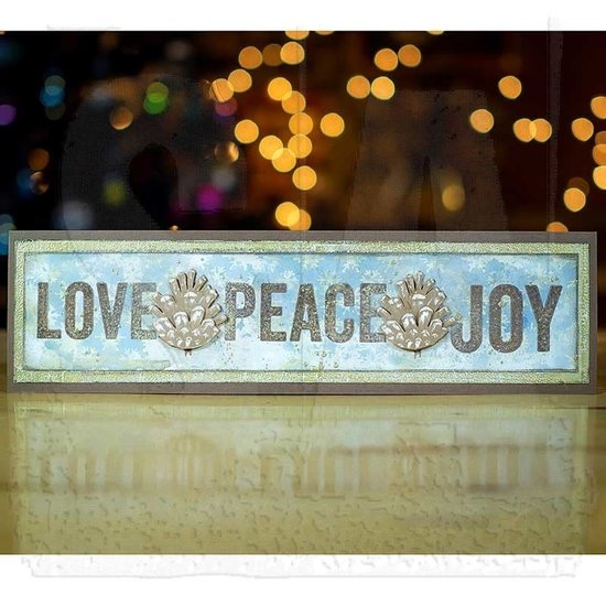 Tim Holtz Tim Holtz Cling Stamp Bold Tidings #1