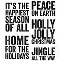 Tim Holtz Tim Holtz Cling Stamp Bold Tidings #3