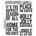 Tim Holtz Tim Holtz Cling Stamp Bold Tidings #3