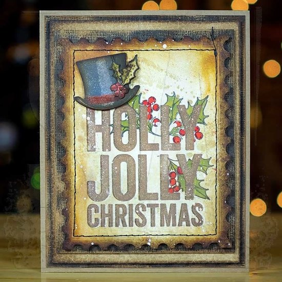 Tim Holtz Tim Holtz Cling Stamp Bold Tidings #3