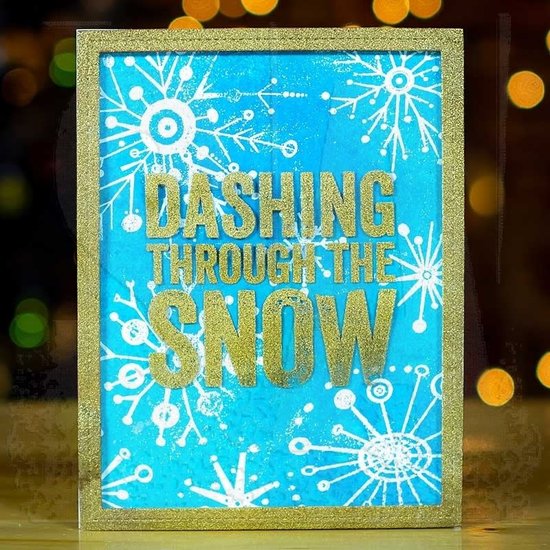 Tim Holtz Tim Holtz Cling Stamp Bold Tidings #4