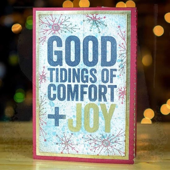 Tim Holtz Tim Holtz Cling Stamp Bold Tidings #4